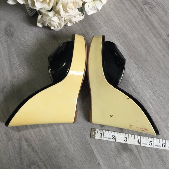 Giuseppe Zanotti Black / White Platform Wedges - Picture 3 of 8